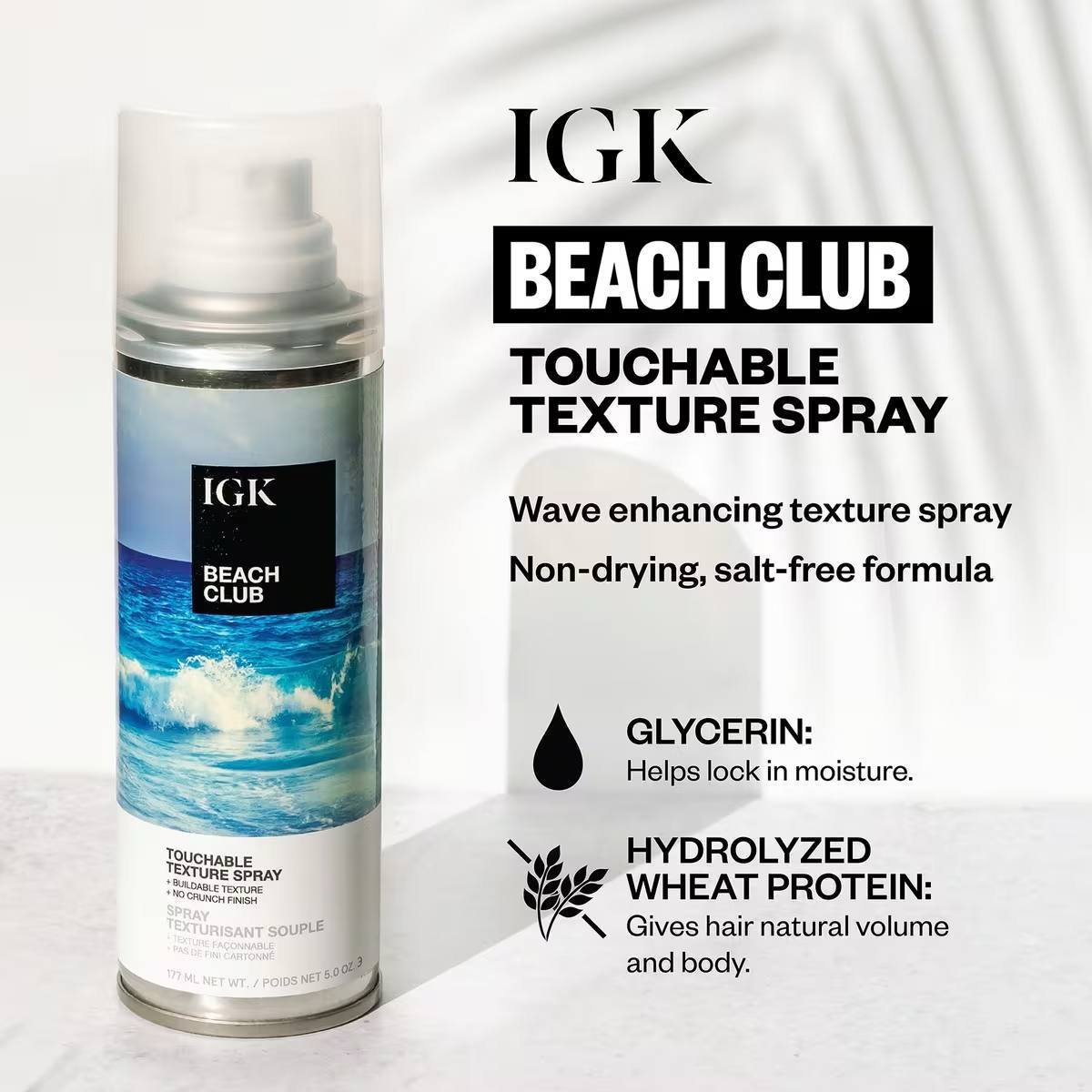 اسپری حالت دهنده و حجم دهنده مو IGK